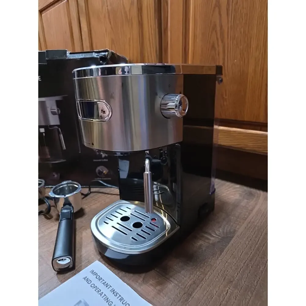 Espresso Machine, Cafissimo Pod Compatible 20 Bar w/ Manual, Kismile #CM8054-BLK